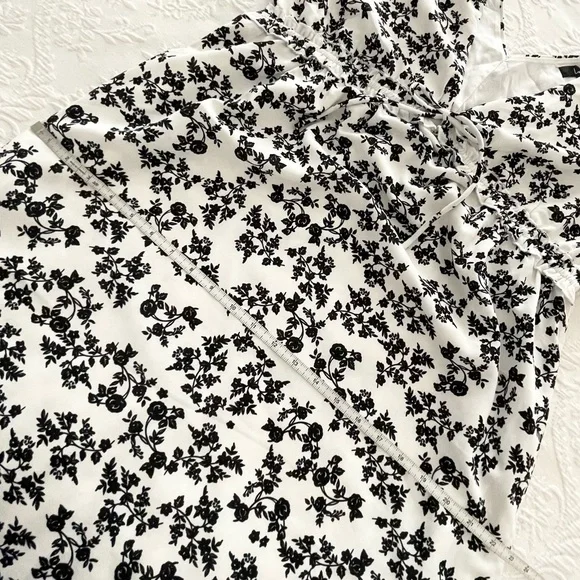 NWOT Lulus Style That Blooms White Floral Print Tiered Midi Dress Xlarge - Picture 11 of 12